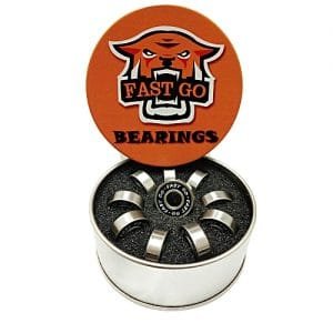 Generic Fast Go Premium Skateboard Bearings, Pro Longboard Bearings, 608, Inline Skates, Roller Skates, Spinners (Pack Of 10)