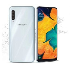 Samsung Galaxy A50, 6.4inches, 128gb Plus 4gb,on Screen Finger Print, Triple Camera,25 + 5 + 8 MP Triple Rear Cameras. 25 MP Front Camera. ,4GLTE White