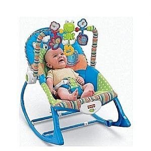 Fisher-Price Baby Rocker With Vibrator -Infant-To Toddler - Blue