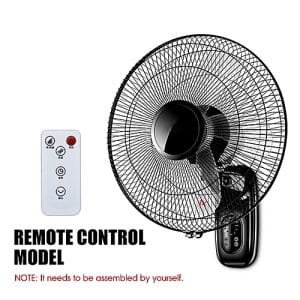 Generic Oscillating Wall Mounted Fan HomeTimer 3 Gears Adjustable