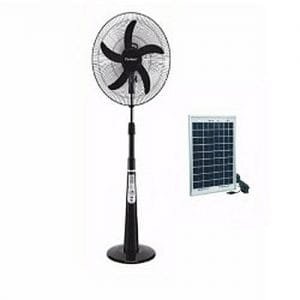 Century 5Blade Adjustable 18" Rechargeable Fan With LED Light+20Watts Solar Panel