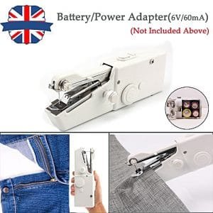 Generic Mini Portable Handheld Sewing Machines Stitch Sew Needlework Cordless Clothes Fabrics Electric Sewing Machine Stitch Set SLS