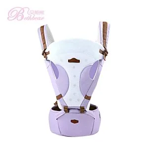 Generic New Baby Carrier Beth Bear 0-30 Months Breathable Comfortable Babies Kids Carrier Infant Backpack Baby Hip Seat Waist Stool(#light Purple