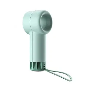 Generic Portable Mini Electronic Handheld Summer Cooling Fan USB Rechargeable 3 Grade Adjustment Safe And Bladeless Fan #Green