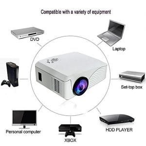 Generic 1800 Lumens HD 1080P 3D Projector LED Home Theater HDMI