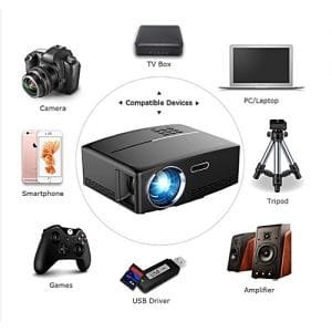 Generic 4K Portable LED 3D HD 1080P Home Theater LCD Mini Projector