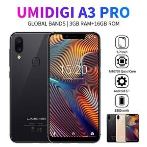 UMIDIGI A3 Pro Global Bands 7.5inch 3GB RAM+16GB ROM Android 8.1 Quad Core Smartphone
