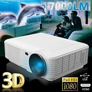 Generic 7000Lumen 1080P Full HD LED Video Projector Home Theater Cinema SD TV/USB/VGA/PC