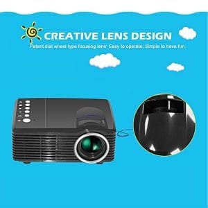 Generic Mini Projector Video Projector Portable USB/SD/AV Port 1000LM Teaching Courtyard LED Projector Office Business