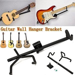 Generic Horizontal Guitar Wall Hanger Bracket Electric Acoustic Bass Guitar And Ukulele