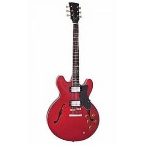 Generic Professional Semi Acoustic Guitar - Vintage Red
