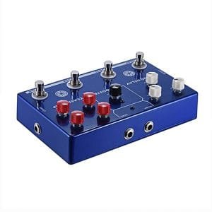 Allwin 4 In 1 Amp Simulate/loop/booster/delay Guitar Effect Pedals And True Bypass Blue