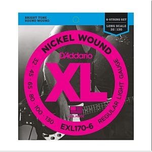 daddario EXL170-6 Nickel Wound 6-String Bass Guitar Strings