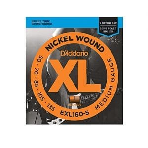 daddario EXL160-5 Nickel Wound 5-String Bass Strings