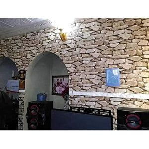 Generic 3D Stone Effect Wallpaper - 5.3 Sqm