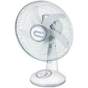 Generic RECHARGEABLE TABLE FAN WITH USB AND LED LIGHT 14 INCHES