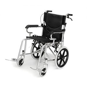 Generic Folding Portable Wheelchair Walking Aid Wheel Chair Material: Thicker Steel Tube Packing Size: 93*95*27cm