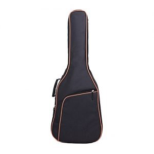 Generic Thicken Folk Guitar Bag Double Shoulder Strap Guitar Bag Oxford Fabric Bag Orange