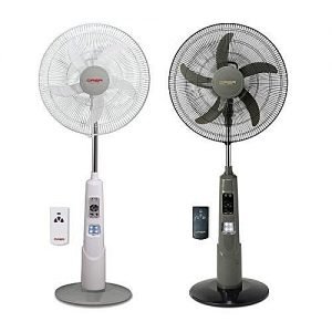 QASA Rechargable Standing Fan With USB, LED Light And Remote