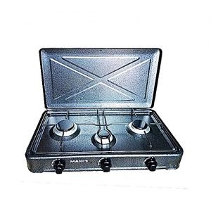 Maxi Table Top 3 Burner Gas Cooker - 300-Grey