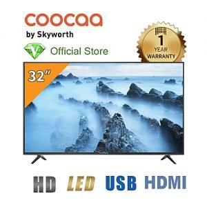 Coocaa 32 LED HD With Stereo Audio TV- Black - Made By Skyworth