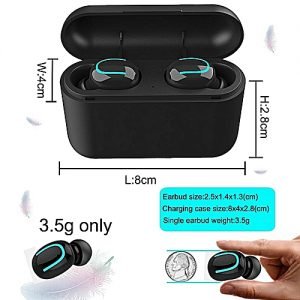 XGODY Mini Wireless Earbuds Bluetooth 5.0 Headphone Sport Earpieces Twins Bass Headset