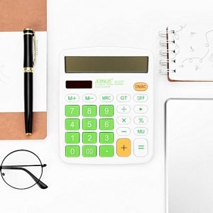 Generic 12 Digit Basic Calculator Solar Battery Dual Power LCD Display Desktop Calculator