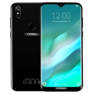 Doogee Y8, 3GB+16GB, Dual Back Cameras, Face ID & DTouch Fingerprint, 6.1 Inch Water-drop Screen Android 9.0 MTK6739 Quad Core Up To 1.5GHz, Network: 4G, OTA, Dual SIM(Midnight Black)