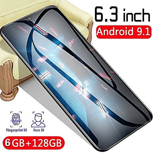 Generic P35 PRO Android 9.1 Smart Phone 8Cores 6G+128GB Face Recognition Smartphone 6.3 Inch Touch Screen 4800mAh Long Standby