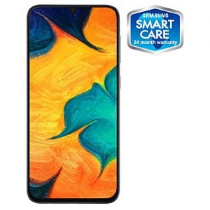 Samsung Galaxy A30 6.4-Inch (4GB RAM, 64GB ROM) Android 9.0 Pie, (16MP + 5MP) + 16MP 4G LTE Dual Sim Smartphone - Black