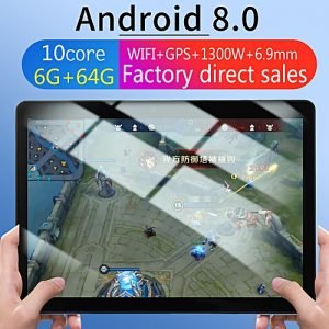 Generic 64GB+4G Android 7.0 Tablet PC Octa 8 Core HD WIFI Bluetooth 2 SIM 4G 10.1'' Hot