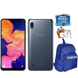 Samsung Galaxy A10 6.2-Inch (2GB RAM, 32GB ROM) Android 9.0,13MP Rear Camera + 5MP Front, 4G LTE + FREE BACKPACK - Black