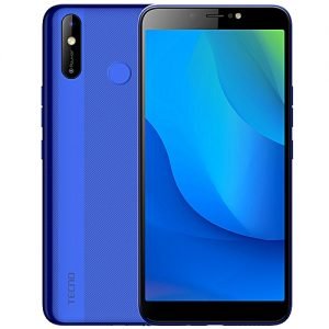 Tecno Pouvoir 3 Air (LC6) 6.0" 5000mAh, Android 9.0, 16GB + 1GB RAM, 4G LTE, 8+8MP Camera, 2.0GHz Face ID, Fingerprint - Blue
