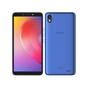 Infinix Smart 2 HD (X609) 6-Inch HD+ (1GB + 16GB ROM) Android 8.1 Oreo, 8MP + 8MP Dual SIM Face & Fingerprint Unlock 3G Smartphone - Aqua Blue (JA19)