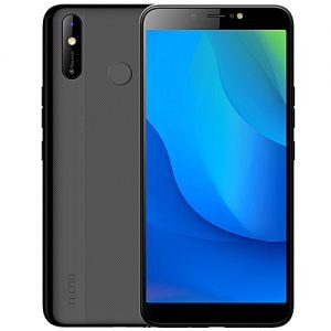 Tecno Pouvoir 3 Air (LC6) 6.0" 5000mAh, Android 9.0, 16GB+ 1GB RAM, 4G LTE, 8+8MP Camera, 2.0GHz Face ID, Fingerprint - Black