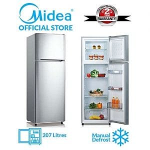 Midea (207-Litres) Double Door Top Mount Defrost Refrigerator..