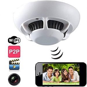 Generic White 1080P Hidden Surveillance Camera HD Smoke Detector Security Video Recorder LBQ
