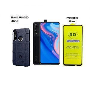 Huawei Y9 Prime 2019 6.59-Inch (4GB, 128GBROM) Android 9, 16MP Pop-up Selfie Camera, 4000MAh 4G Phone + Cover + Cover - Midnight Black