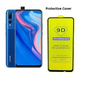 Huawei Y9 Prime 2019 6.59-Inch (4GB, 128GBROM) Android 9, 16MP Pop-up Selfie Camera, 4000 MAh 4G Phone + Glass - Sapphire Blue