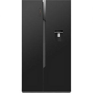 Hisense Side By Side Refrigerator With Water Dispenser -REF67WSBG-Black Glass (514L)