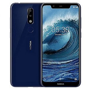 Nokia X5 5.86 Inch HD+ 4GB RAM 64GB ROM 13MP + 8MP Android 8.1 4G LTE Smartphone Dual Sim - Blue