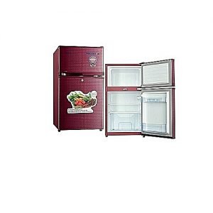 Polystar Red Color Super Cooling Double Door Refrigerator PV-DD203LR