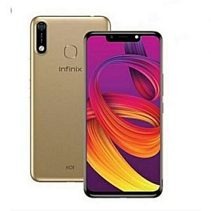 Infinix Hot7,32GB+2GB,6.2inches, 4000mahs,front Camera 8mp+13mp AF Dual Camera, Faceunlock And Finger Print, Champagne Gold