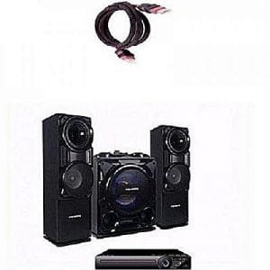 Polystar Polystar Mini Hifi Bluetooth Sound System With Built-In Amplifier - Pv-Sub811 + Free HDMI Cable
