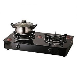 Binatone Two Burner Glass Table Top Gas Cooker