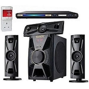Djack Djack X-Bass 3.1CH Bluetooth Home Theatre System DJ-403 + LG DVD PLAYER + Power Surge