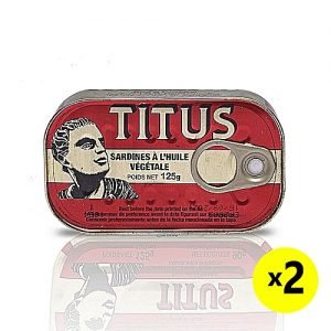 Titus Titus Sardines- (2 Tins X 125g Each)