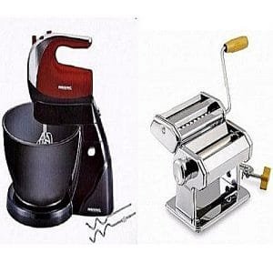 Eurosonic 4L Cake Mixer With Plastic Bowl And Chin Chin Cutter