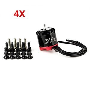 Emax 4X EMAX RS1106 4500KV Micro Brushless Motor CW Thread For RC FPV Racing Drone-