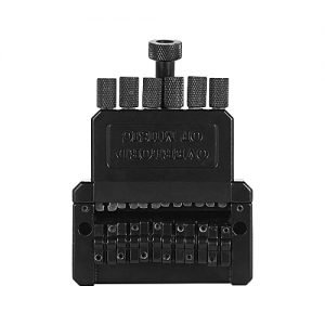Generic 6-string Electric Guitar Tremolo Tailpiece Bridge System For Headless Guitar Part Black